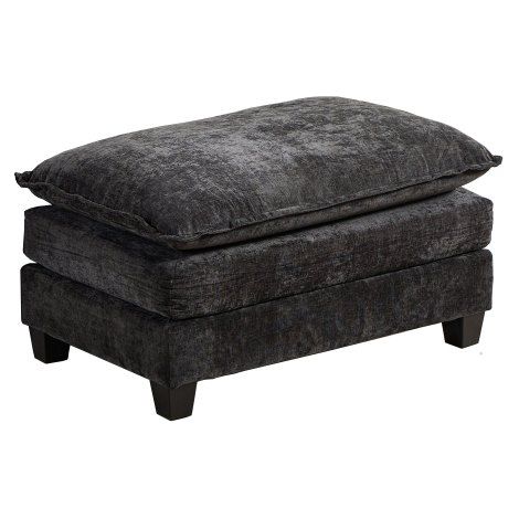 Pouf Cloud Sofa, divano componibile moderno, ideale per soggiorno, camera da letto e appartamento, comodo cuscino di seduta a doppio strato imbottito, tessuto ciniglia traspirante, nero, DE501DBK (1/5)