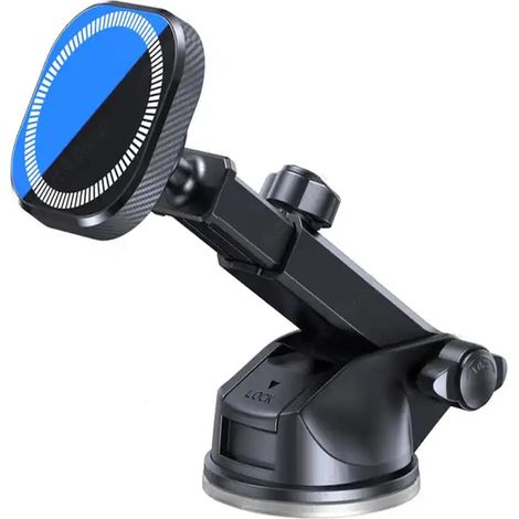 Per supporto per telefono da auto pieghevole e flessibile a 360°  Ventosa potente  Compatibile con custodie magnetiche  Correzione immediata (1/5)