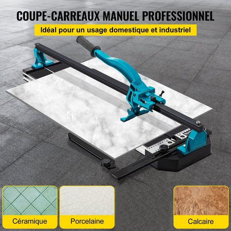 Coupe Carrelage Manuel 1200 mm Coupe-Carreaux, Épaisseur de Coupe 6-15 mm Coupeur de Carrelage Réglable Robuste avec Positionnement Laser Professionnel pour Couper Céramique Carreaux Porcelaine (1/5)
