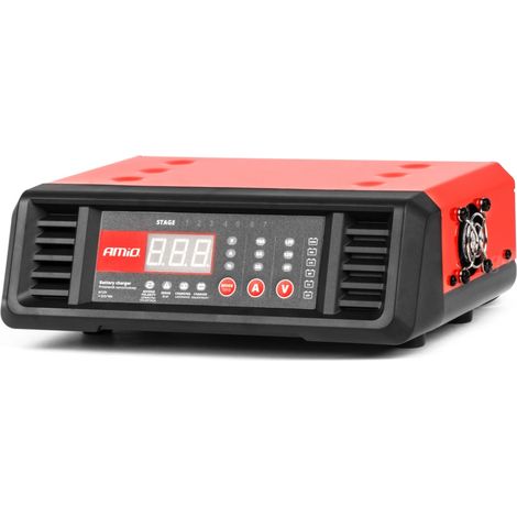 Redresseur stationnaire numérique 10A 6V 12V amio-04056 (1/5)