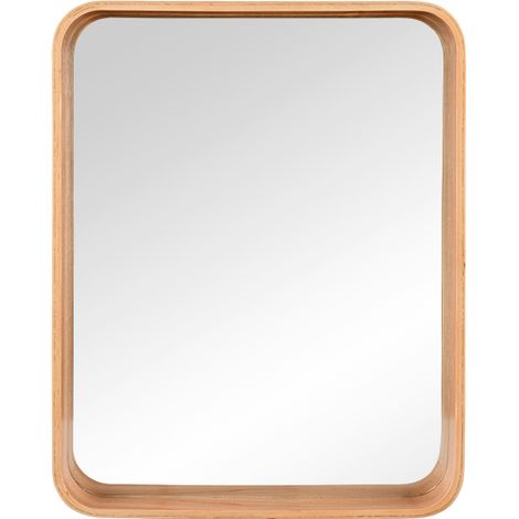 Miroir déco design, Miroir Tilda, cadre bois, format compact Marron en Verre, BOITE A DESIGN