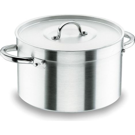 Cacerola con Tapa 30 cm Aluminio Lacor  Para Vitroceramica, Electrica, Gas  Capacidad 12,7 L  Alto 18 cm (1/5)