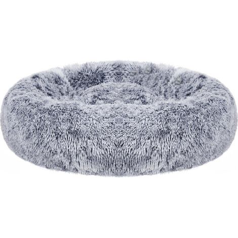 Panier pour chien lit pour chat tissu peluche 50 cm gris (1/4)