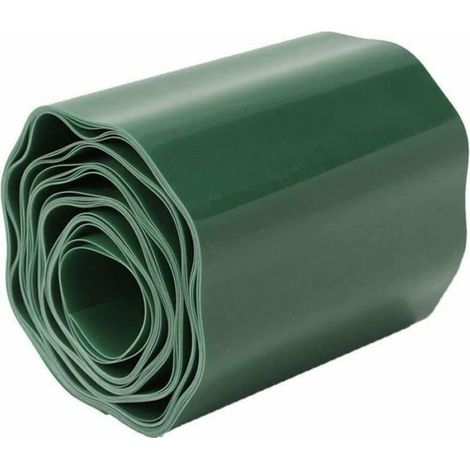 Bordure Pelouse Souple Vert 20cm x 9m, Délimitation Espaces Extérieur, Flexible Sans Outils (1/5)