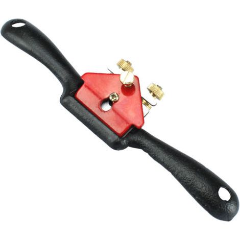 Sollbry Lot de 2 rabots à rayons réglables de 21 cm avec base plate et lame en métal pour le travail du bois et 2 lames supplémentaires pour l'artisanat du bois, le travail du bois (1/5)