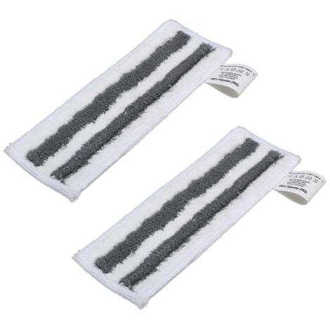 Lingette pour Nettoyeur Vapeur Karcher Easyfix SC2 SC3 SC4 SC5 Chiffons Serpillières Bonnettes en Microfibre pour Karcher Easyfix SC Série (rayure grise 2pcs) (1/5)