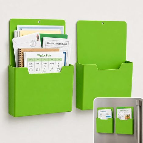 Set mit 2 magnetischen Stifthaltern im A4-Format, Whiteboard-Dokumentenhaltern (1/5)