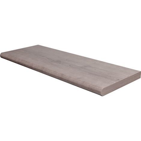 mensola rettangolare stondata 'amica' 40x20 mm - spess. 1,8 mm - col. ciliegio (1/4)