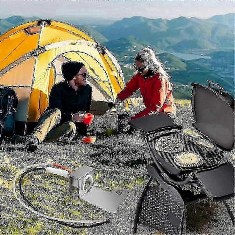 Kit d'allumage par bouton-poussoir pour barbecues à gaz, compatible avec les séries Q320 (2008) et Q3200 (2014), comprenant l'allumeur et le dispositif de préhension. (1/2)