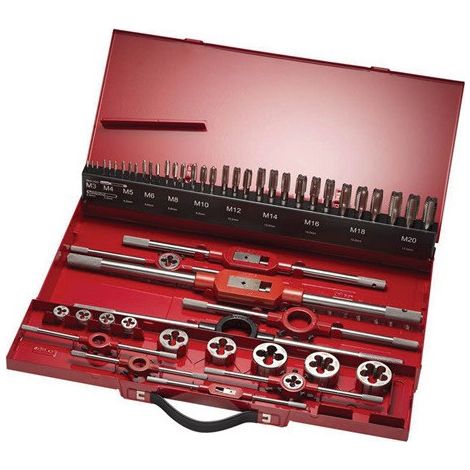 Juego de herramientas de corte de hilo 30 M3-M20 30 piezas Cassette de metal HSS DORMER