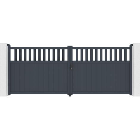 Portail aluminium battant SANTIS 400x160cm (1/5)