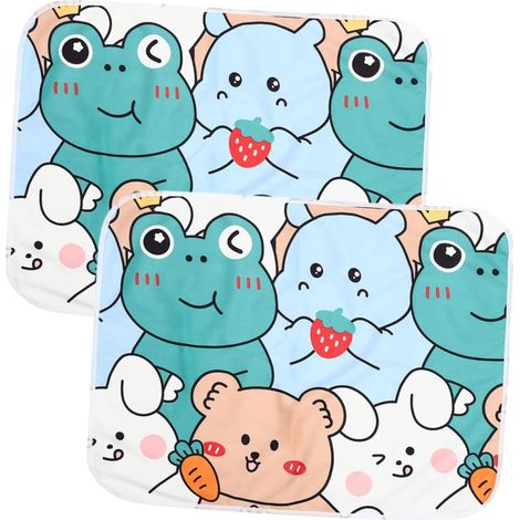 2-Piece Washable Guinea Pig Cage Mat, Absorbent Pet Cage Mat, Reusable Cushions for Small Animals, including Hamsters (1/5)
