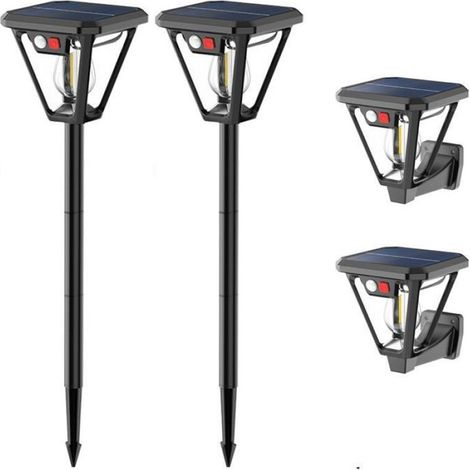 Lampes solaires (lot de 2), étanches IP65, avec détecteur de présence et 3 modes d'éclairage (1/5)