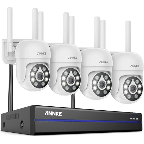 ANNKE Kit de Vidéosurveillance Sécurité Sans Fil,2×5MP Caméra Wi-Fi,Vision Nocturne Couleur Audio Bidirectionnel (1/5)