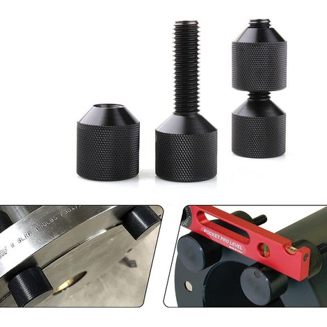 Goupille de positionnement de bride à double trou, pièces de modification automobile, alliage d'aluminium 6061, 1-1/8 pouce, goupille de positionnement de bride à 2 trous (1/5)