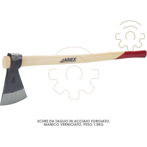 Hache A  fendre le bois Ariex avec manche peint poids 1500 gr hache en acier forgA