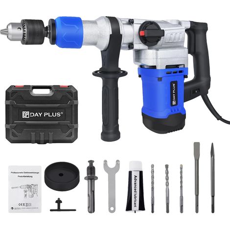 Broyeur de béton, 1080 W de puissance, utilisation multifonctionnelle, Perceuse à percussion, UE (1/2)