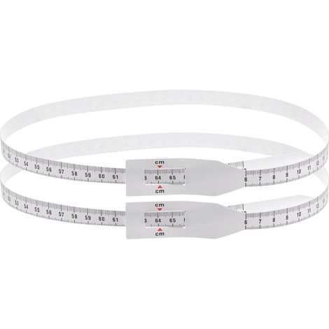 Ruban Mesure Tête - 2 Pièces - Plastique PP - Flexible - Enfant et Objet Cylindrique - 70cm Blanc (1/5)