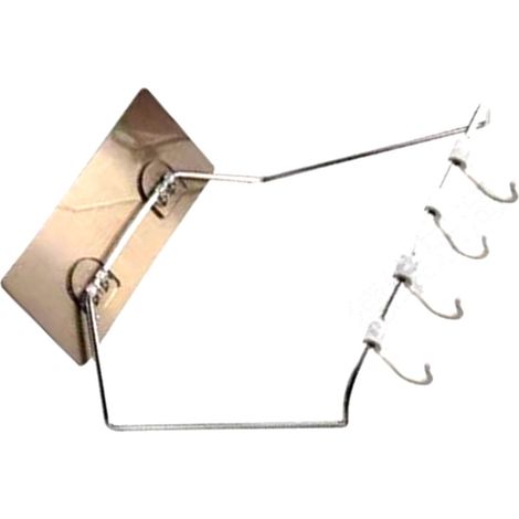 Porte bacs à laver murale en acier inoxydable multiforme antirouille sans perçage pour salle de bain (1/5)
