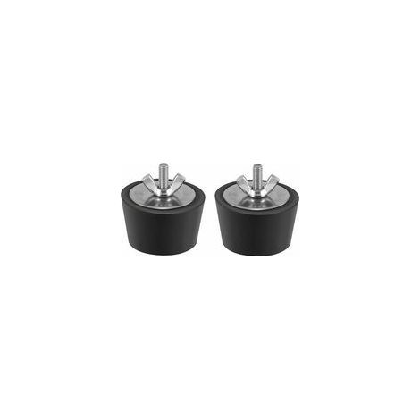 2 Pièces Bouchon Piscine Diamètre 32-38mm Bouchons d'hiver en Caoutchouc avec Boulons Acier Inoxydable Antigel Produit Hivernage Piscine par Le Gel Aux Canalisations de Drainage de Piscine (1/4)