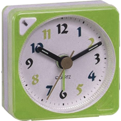 Mini Sveglia da Viaggio Con Allarme Leggera Orologio Quadrata a Batteria (1/5)