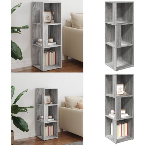 vidaXL Armoire d'angle Sonoma gris 33x33x100 cm Bois d'ingénierie (1/5)