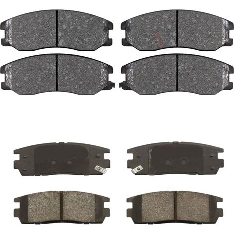 KIT PASTIGLIE FRENO ANTERIORI E POSTERIORI compatibile con CHEVROLET CAPTIVA / PASTIGLIE FRENANTI AUTO OEM FDB1934,FDB1935 / SOSTITUZIONE DIRETTA / BASSA POLVERE / SILENZIOSO