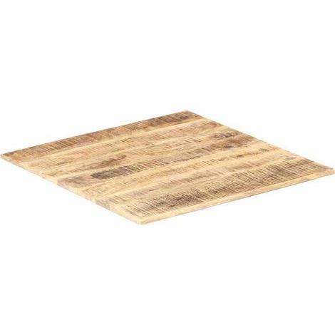 Plateau de Table en Bois de Manguier Massif 60x60 cm, Épaisseur 15-16 mm (1/5)