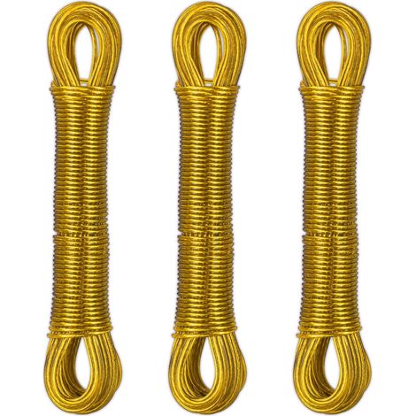 Percha de ropa con alambre de acero 3 x 20 m