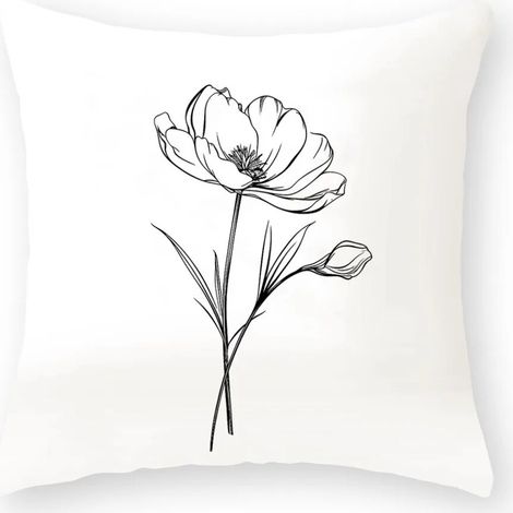Housse De Coussin Coton Linen - Double Face - Pour Canapé Chaise Lit Voiture Intérieur Extérieur - 40x40 cm (1/5)