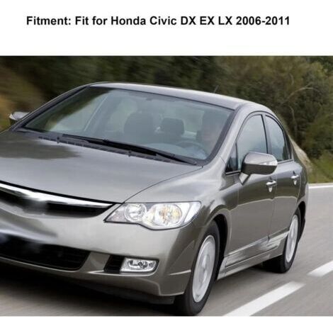 Pommeau de levier de vitesse de voiture à 6 vitesses pour Honda Civic DX EX LX 2006-2011(A (silver)) (1/3)