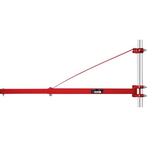 Toolcraft – Bras articulé pour palan TO4985424 – Capacité de charge 600 kg avec poulie – Longueur 1100 mm – Pour montage sur tige