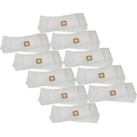 vhbw 50x Vacuum Cleaner Bag compatible with Bosch AdvancedVac 20 Vacuum Cleaner, 85 cm x 22.75 cm, White (1/4)
