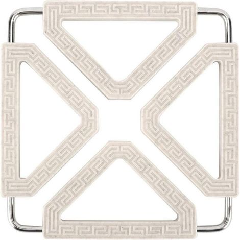 Dessous de Plat en Silicone, Extensible Résistant à La Chaleur Accessoires de Cuisine Set de Table Silicone pour Comptoir de Cuisine pour Pot, Bol, Tasses et Assiette(Beige) (1/5)