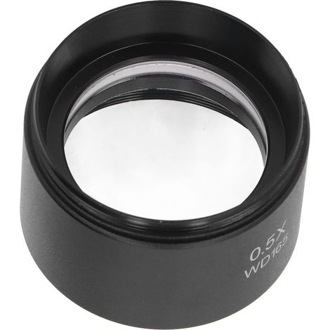 Lentille Auxiliaire pour Microscope Stéréo 0.5X, Aluminium WD165 (1/5)