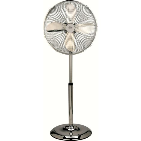 Ventilatore a piantana 40cm in metallo finitura cromata dcg ve9090 (1/2)
