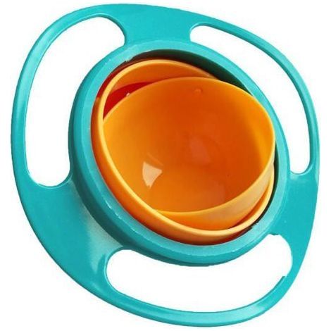 Bol gyroscopique. bol gyroscopique mignon rotatif à 360 degrés avec couvercle pour tout-petits bébés