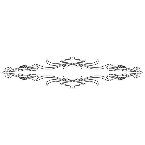 RCS-402 SCHNITZSCHABLONE - KLASSICHER HORIZONTALER RIEGEL (1/2)