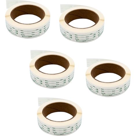 Etiquettes Alimentaires - 1 x 2 Pouces - Adhésives Réutilisables - Pour Contenants Cuisine, Réfrigérateur, Congélateur - 250 Pièces (1/5)