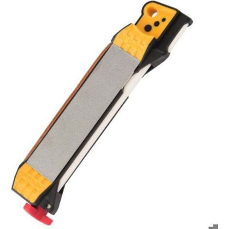 Aiguiseur De Couteaux - Affûteuse Manuelle À 5 Niveaux - Guide D'angle Intégré - Surface De Meulage Élargie - Matériau Abrasif En Diamant - 17 X 3 Cm - 1 Pièce (1/3)