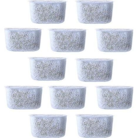 12Pcs Replacement Charcoal Water Filters Non-Woven Filter for Coffee Makers