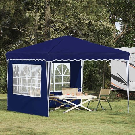 Pop-up Partyzelt Blau 288 x 288 x 245 cm Oxford-Stoff