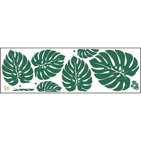 Stickers Muraux Feuilles Tropicales Monstera Pvc 30x90 Cm Autocollant Décor Chambre Salon Intérieur (1/5)