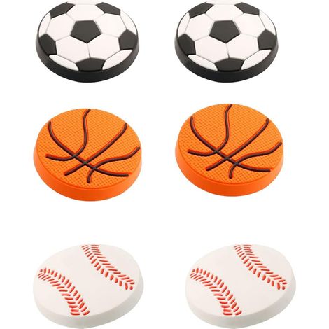Lot de 6 boutons en caoutchouc souple, motifs dessin animé, pour tiroirs d'enfant (mélange D). (1/5)