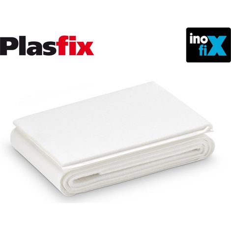 Confezione 1 feltro adesivo sintetico bianco 1000x85mm Plasfix INOFIX