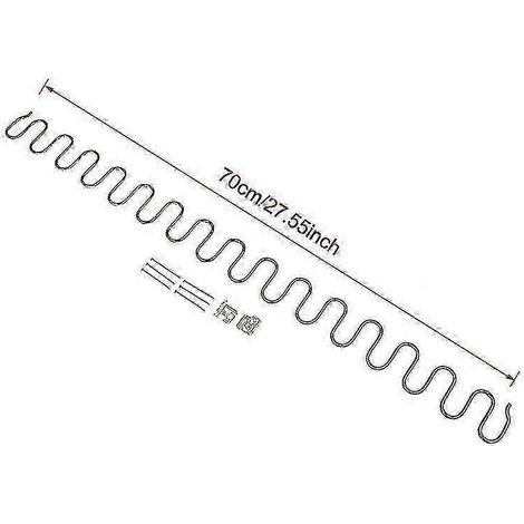 Ressorts de rechange pour fauteuils de canapé, avec clips, disponibles en longueurs de 45/50/60/65/70 cm, 70 cm. (1/5)