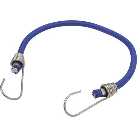 Corde élastique marine robuste avec crochets pour fixation vélo, camping et extérieur - Lot de 12 sangles de 30 cm (2043S) (1/5)