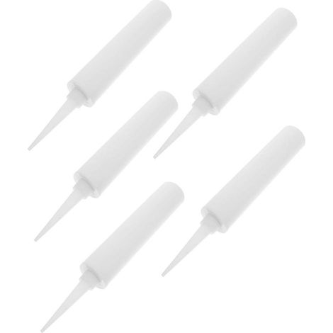 Embouts de tube de calfeutrage en plastique (lot de 5) pour réparations domestiques, compatibles avec les composés de calfeutrage en latex, conception étanche et lavable. (1/5)