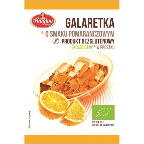 Gelée sans gluten, saveur orange, BIO 40 g - amylon avec agar-agar
