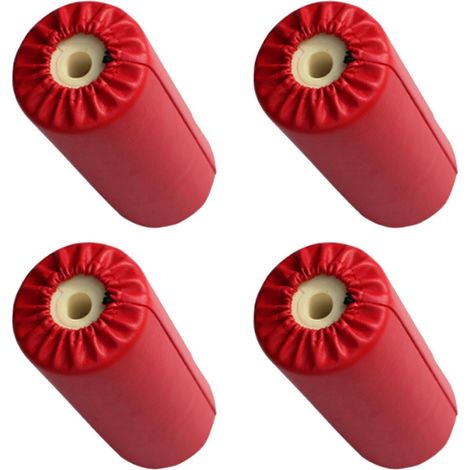 4 coussinets de pied en cuir PU et mousse, rouleau de soutien en éponge, pour appareils de musculation à domicile, bancs de musculation. (1/5)